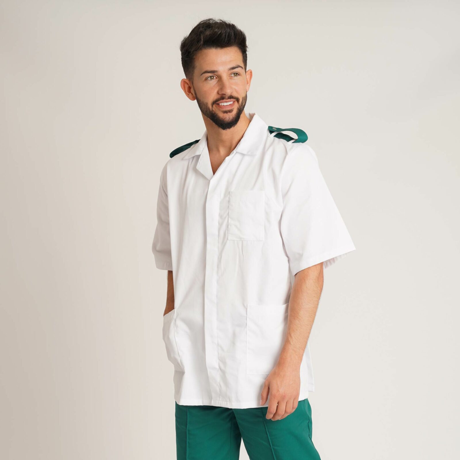Male Dental Tunic with Epaulette Loops - Cleaners Uniforms ...